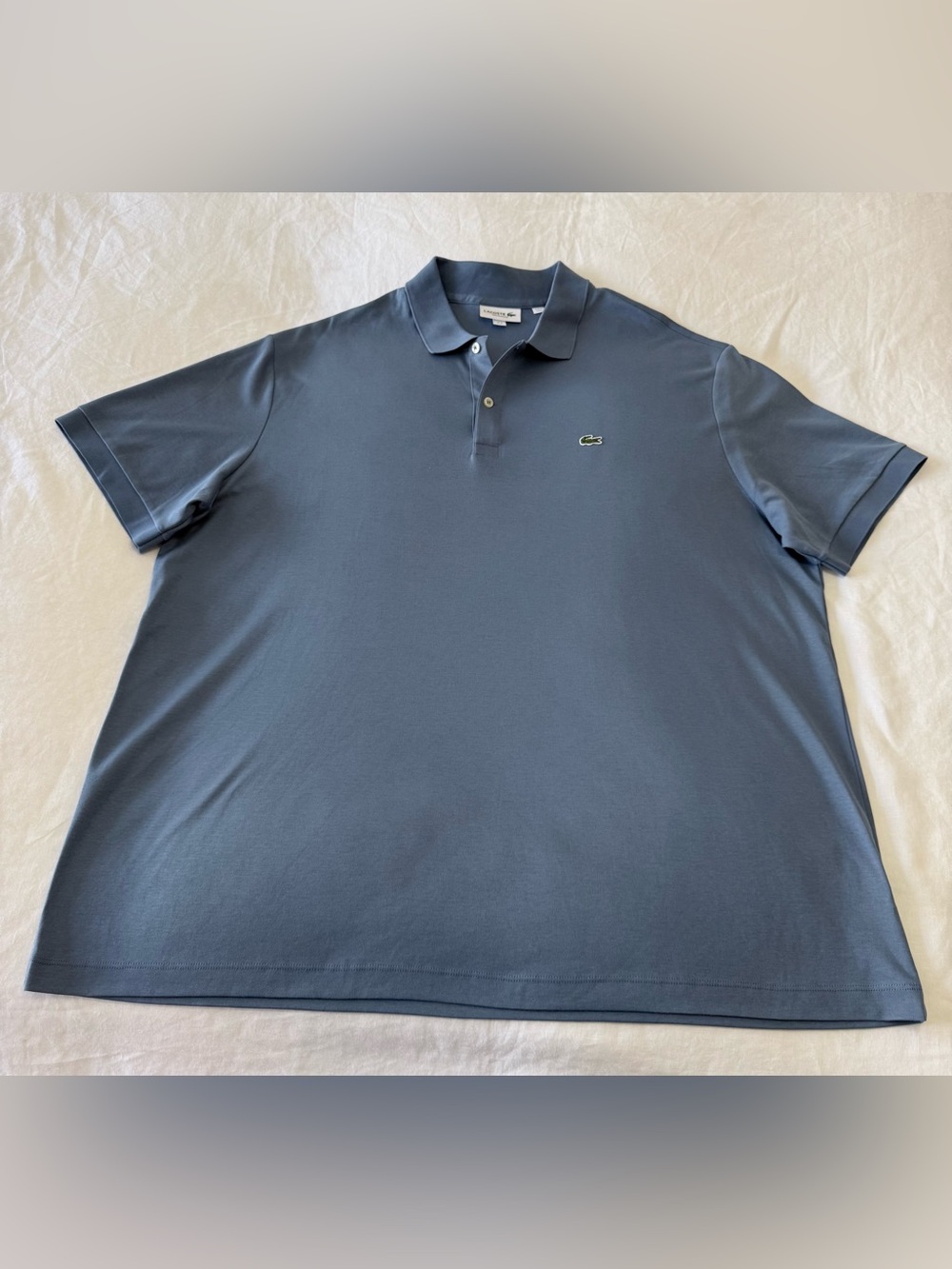 Lacoste | Men’s 9 (US 4XL) | Blue Polo Golf Shirt Short Sleeve Regular Fit | EUC